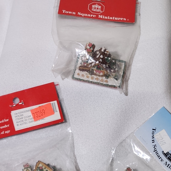 Vtg Sealed Town Square Miniatures Miniature Dollhouse Gingerbread House #G3269 - Picture 7 of 13